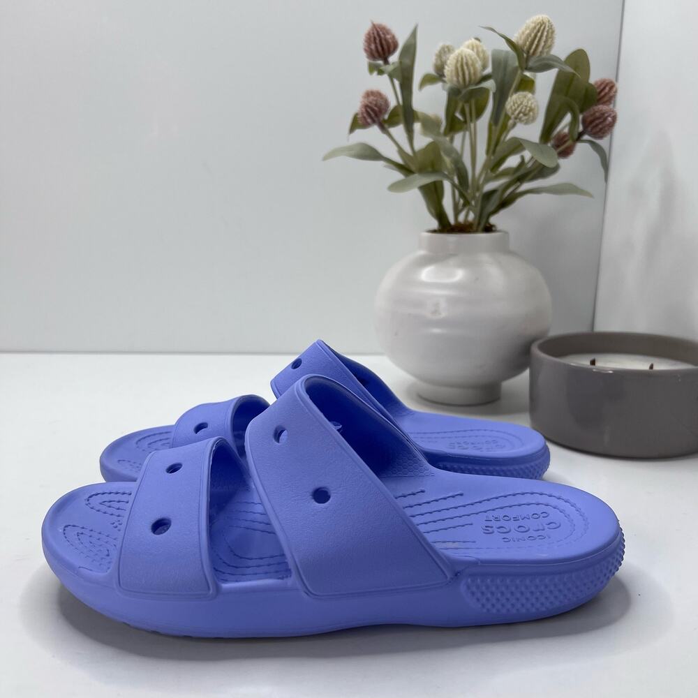 Crocs Classic V2 Slide Sandal Purple/Blue Men's 4/ Women's 6 - Picture 3 of 9